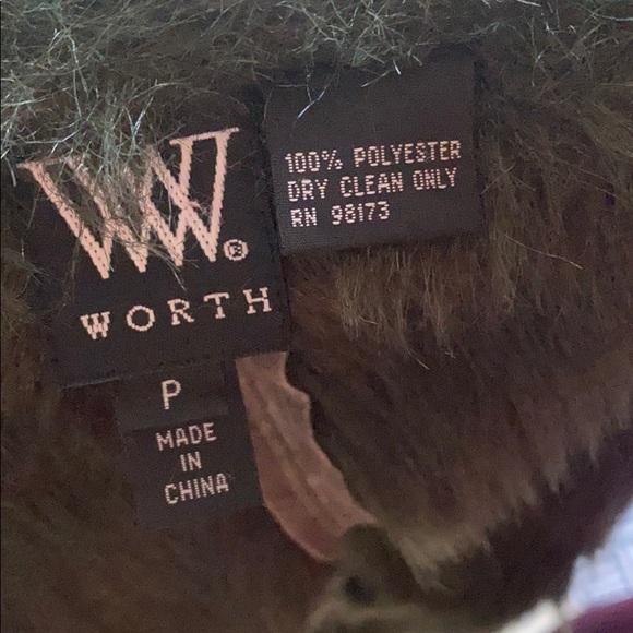 Hunter green faux shearling jacket - Picture 4 of 4